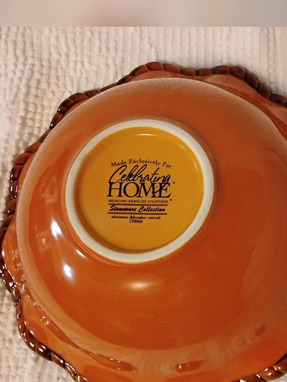 Celebrating Home Party Stoneware Tuscan Home Bowl With Metal Stand